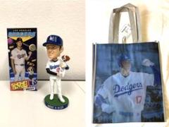 大谷翔平 LAドジャース バブルヘッド人形 デコピン 【球場限定】トートバック付 大谷翔平 LAドジャース バブルヘッド人形 デコピン 【球場限定