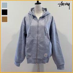 2025年最新】STussy ジップパーカー グレーの人気アイテム