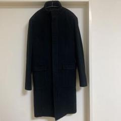 ほぼ未使用品5351レザーパイピングロングコーティングピーコート