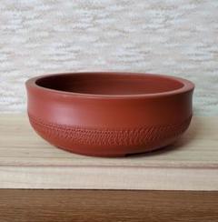 丸平盆栽鉢 押柄 落款「一陶園」. - メルカリ