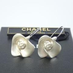 【入手困難】 CHANEL ピアス カメリア ココマーク 01A シルバー