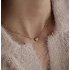 錆びない316L♡miniハートネックレス♡シルバー