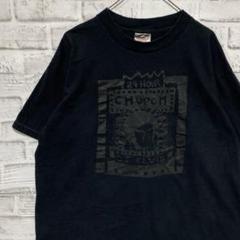 USA製90sヴィンテージTシャツ！シングルステッチ　ブラック半袖古着L 12