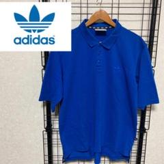 ポロシャツ adidas 国旗タグ 90年代 スポーツ トレフォイルロゴ