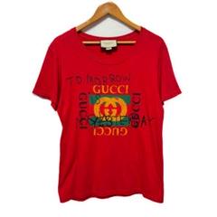 レア❗️GUCCI グッチ レッドTシャツ Lサイズ