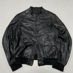 90s イタリア製 クロコダイル シングル レザー ライダース 短丈 パンク 90s イタリア製 クロコダイル シングル レザー ライダース 短丈