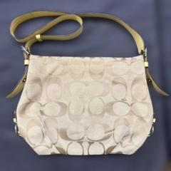 COACH ロゴ入り ショルダーバッグ イエロー