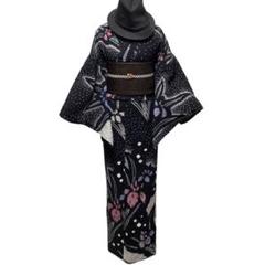 ¨̮⃝ 身丈163 モダン杜若 絞り浴衣 yukata 有松絞り
