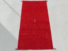◆◆SUNDAYセール◆◆　137×74cm　ギャッベ　ペルシャ絨毯　手織り