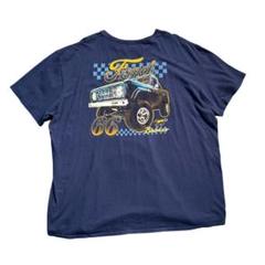 7TSM2【Ford・Bronco】66 バックプリントTシャツ　古着used