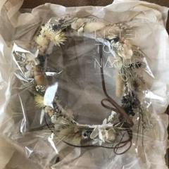 新品 インスタ 人気作家 ドライフラワー 花冠 キッズ用