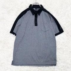adidas ポロシャツ 半袖 ドライフィット グレー ブラック Mサイズ