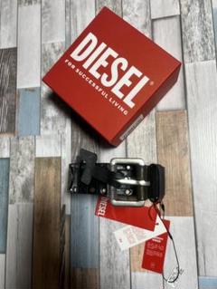 極限定 DIESEL ベルト スタッズ レザー 牛革 希少 黒 銀 新品未使用