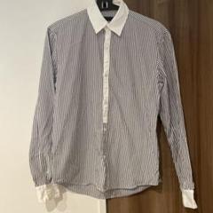 お買得　GRIGIO ストライプ 長袖　ワイシャツ　日本製　綿100% 男女兼用