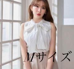 her lip to レースブラウス Her lip to シアーレース ギャザーぺプラムブラウス 白 S - メルカリ