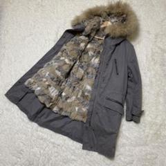 Diagram ダイアグラム フードファー ダブルコート　金ボタン　ウール Diagram（ダイアグラム） WOMEN コート GRACE CONTINENTAL