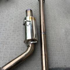 86brzワンオフ中間ストレート加工錆塗装あり