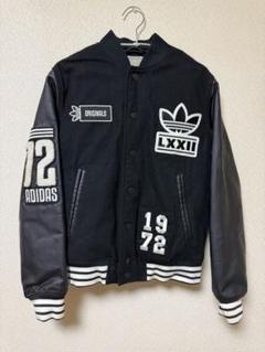 adidas デカロゴ 袖丈 スタジャン ブルゾン ブラック M 2025年最新】adidas originals スタジャンの人気アイテム - メルカリ