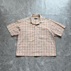 old uniqlo チェック 短丈 シャツ ボックスシルエット old uniqlo 短丈 チェックシャツ ボックスシルエット シティー