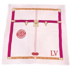 【超美品】ルイヴィトン LV ショール・モノグラム トランク ピンク 10Q49