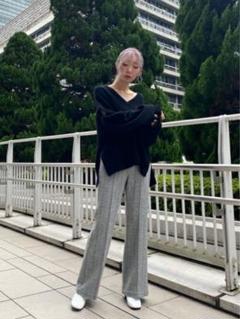 メゾンスペシャル⭐︎マルチウェイセーター黒ニット中町綾着用メゾスペアーダーエラー