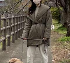 SLOBE IENA フード中綿コート　ベルト付き SLOBE IENA フード中綿コート ベルト付き - メルカリ