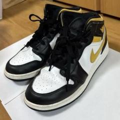 NIKE AIR JORDAN1 mid 黄色 女　23.5cm