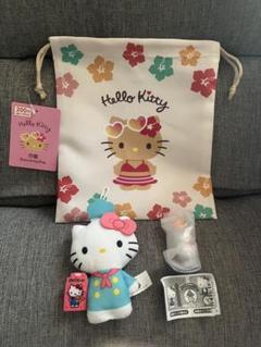 日焼けキティ　巾着　ハッピーセット　キティ　I'm Hello kittyガチャ