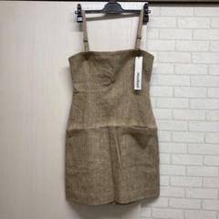 WooStore ベージュ キャミソールワンピースM