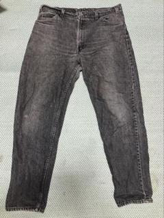 極美品 levis usa製 リーバイス デニム サルファブラック 後染め 希少 90's USA製 リーバイス501 後染め 濃黒 ブラックジーンズ