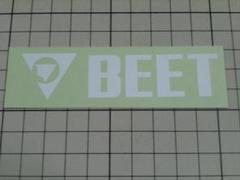 正規品 BEET ステッカー (白) ビート レーシング