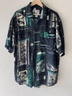GOOUCH 総柄シルクシャツ サイズM 半袖