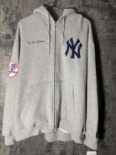 ヤンキース　パーカー　激レア　フルジップ 裏毛 スウェット プルオーバーフーディー MLB Apparel