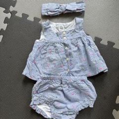 baby GAP ストライプロンパース セットアップ
