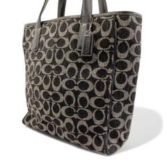 正規品 コーチ COACH トートバッグ シグネチャー キャンバス 黒 鞄