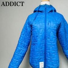 希少　アディクト　英国ブランド レア ブルー M キルティングジャケット