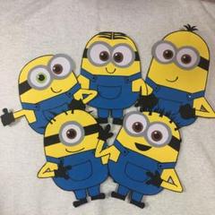 ミニオン 壁面 5種類セット 保育園 幼稚園 学童 壁面飾り 誕生会 クラフト
