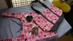 ECOバックと和柄のがま口財布 4点セット
