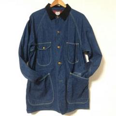 美品 濃紺 orslow 1950 デニム カバーオール インディゴ 2 日本製 美品 ド濃紺《orSlow》50s カバーオール (2)日本製 デニム 薄手