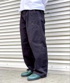 ANCELLM | アンセルム PAINT CHINO TROUSERS(BLACK) / ペイント