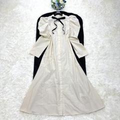 新品同様✨️CELFORD Ａラインボウタイワンピース ベージュ リボン 38
