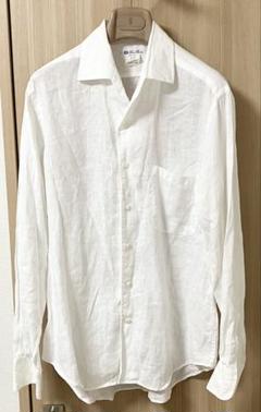 ロロピアーナ　リネン　長袖シャツ　美品 M0636 Loro Piana ロロ・ピアーナ 長袖リネンシャツ 40サイズ