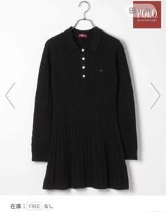 Heather×POLO グレー 長袖ワンピース Heather（ヘザー）の「【POLO BCS(ポロ・ビーシーエス
