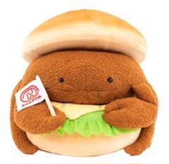 タイトーくじ　ドムドムハンバーガー フルコンプリート　カニバーガーぬいぐるみ 241112_domdom_00.jpg
