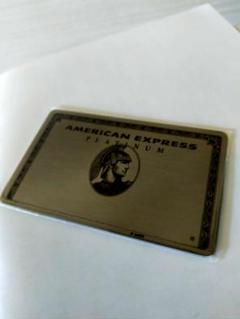 お*ま様 新品未使用　希少　非売品 アメリカンエキスプレス プラチナ　カガミ ミ 最新版新品】アメリカンエキスプレス プラチナカガミ 3枚セット