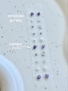 耳ツボジュエリー　チタン　20粒　天然石