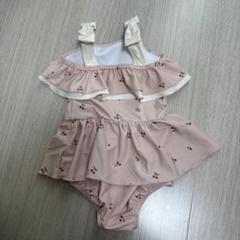 アプレレクール　さくらんぼ柄フリル水着 90サイズ