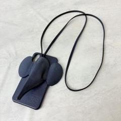 LOEWE iPhone x/xs ケース ショルダー エレファント ネイビー