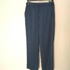 23区ネイビー スリムフィットパンツ ウエストゴム美品