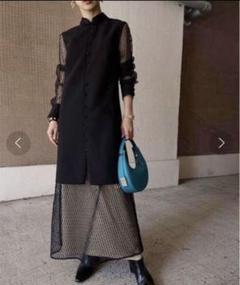 スーツ・フォーマル・ドレス MELON SLEEVE STRAIGHT DRESS amerivintage Ameri（アメリ）の「MELON SLEEVE STRAIGHT DRESS（ワンピース